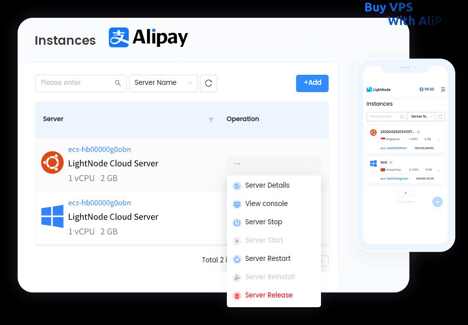 Buy VPS with AliPay