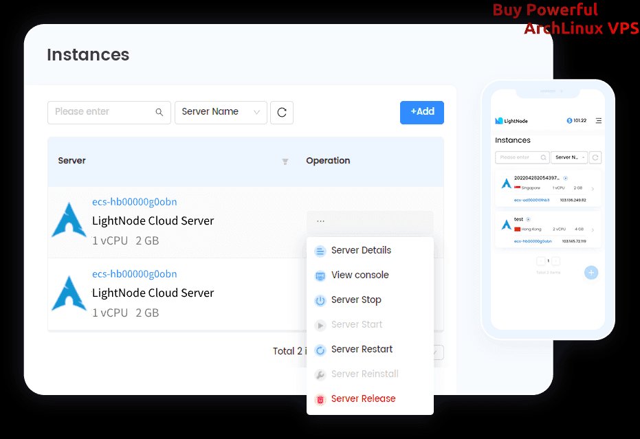 LightNode Arch Linux VPS