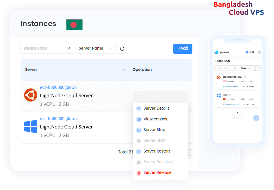 LightNode VPS Bangladesh