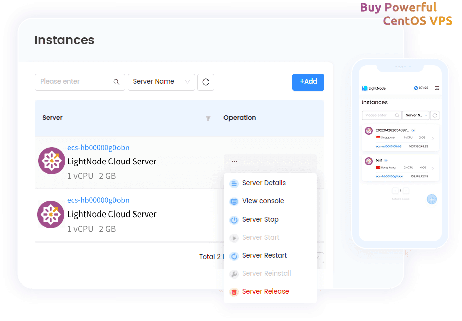 VPS CentOS LightNode