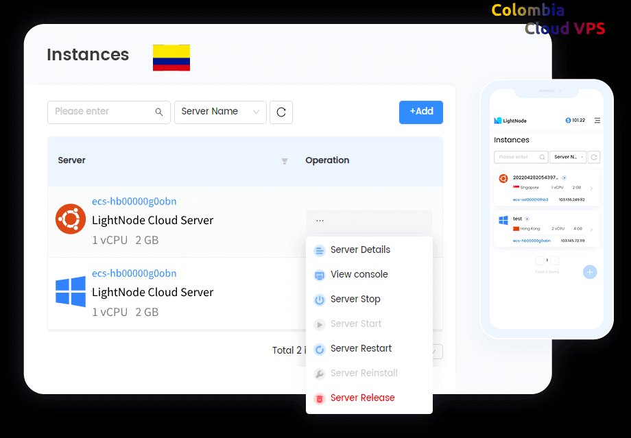 LightNode Colombia Hosting