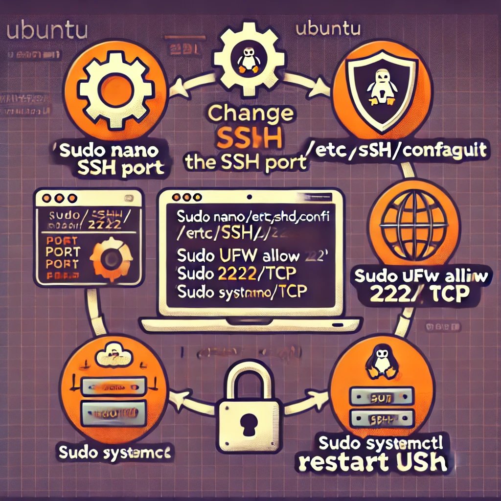 Change ssh port on Ubuntu