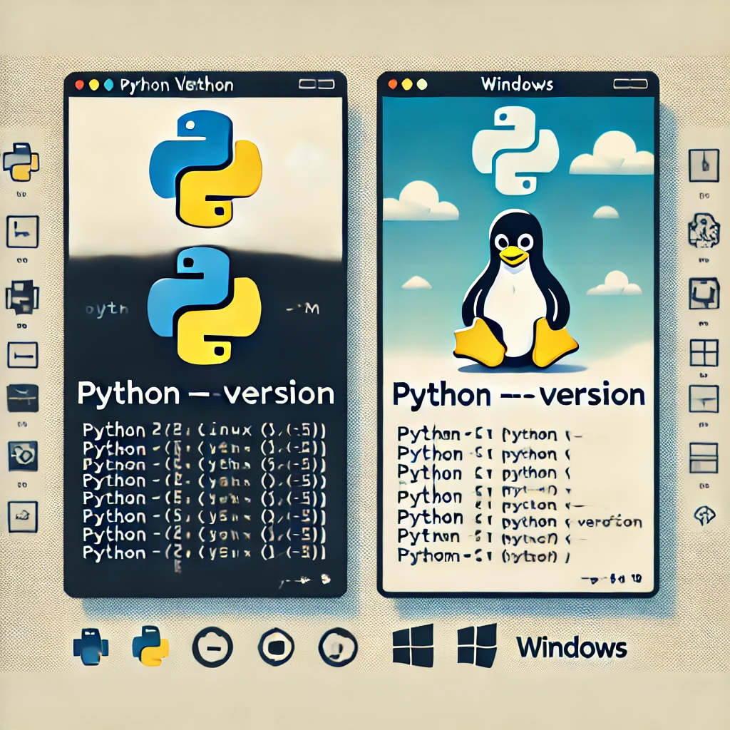 LinuxとWindowsでのPythonバージョン確認