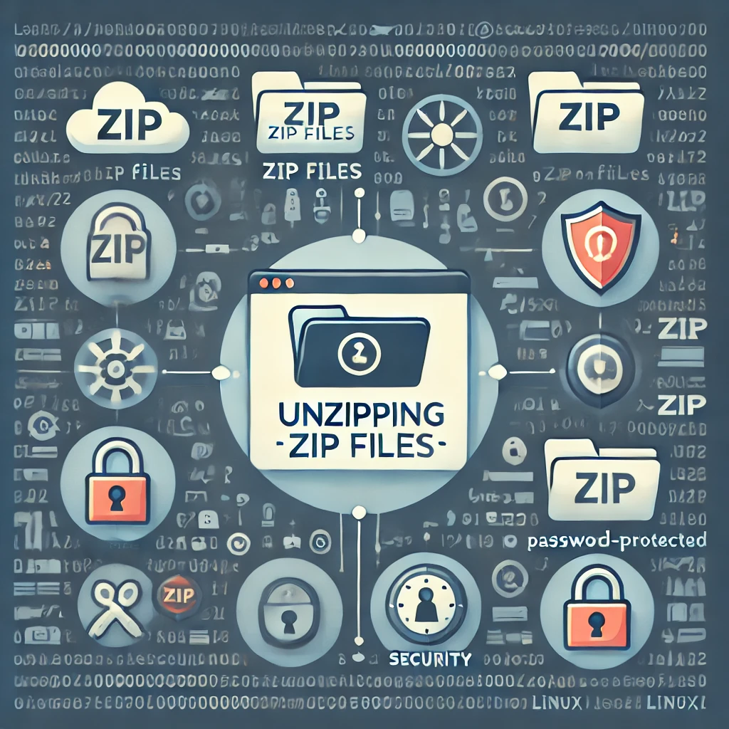 Unzip ZIP file on Linux