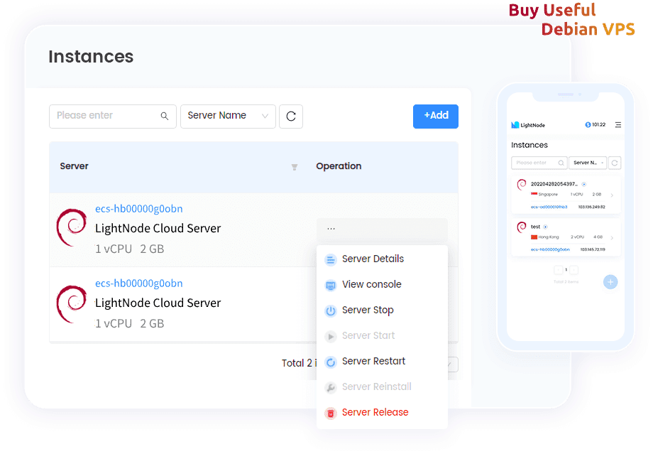 LightNode VPS Debian