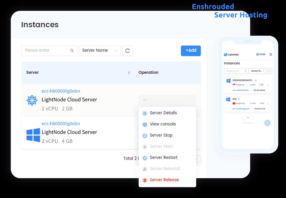 LightNode Enshrouded霧の王国ホスト