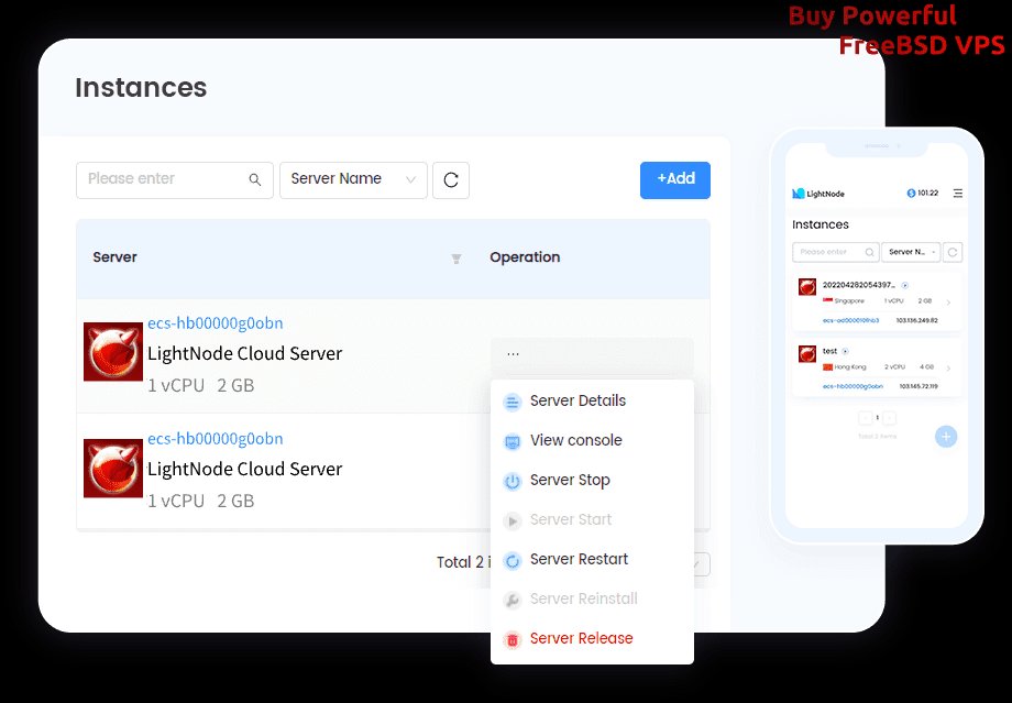 LightNode FreeBSD VPS