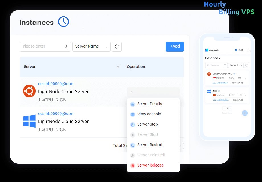 Cloud VPS Hourly Billing