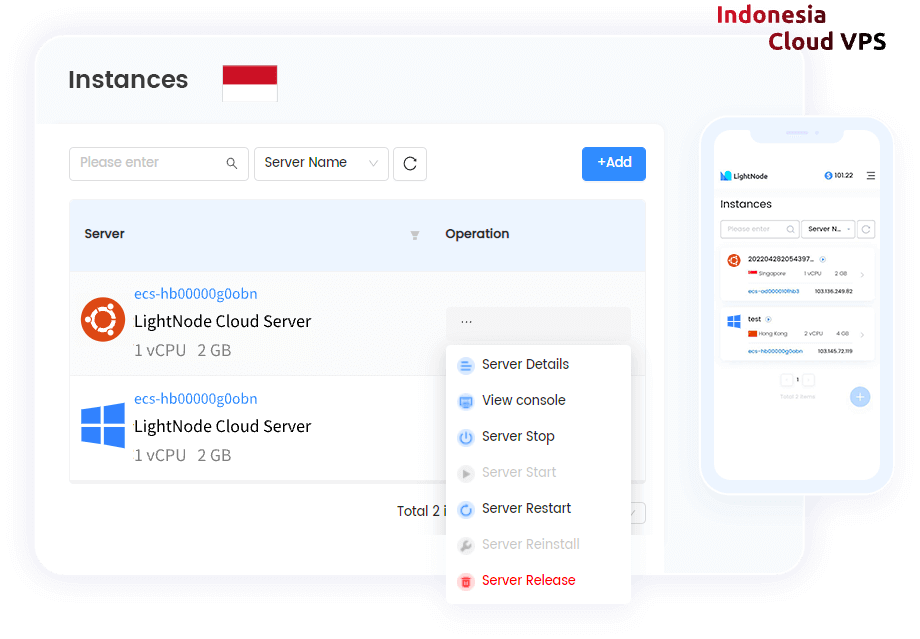 Хостинг VPS в Индонезии