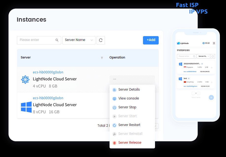 LightNode ISP IP VPS