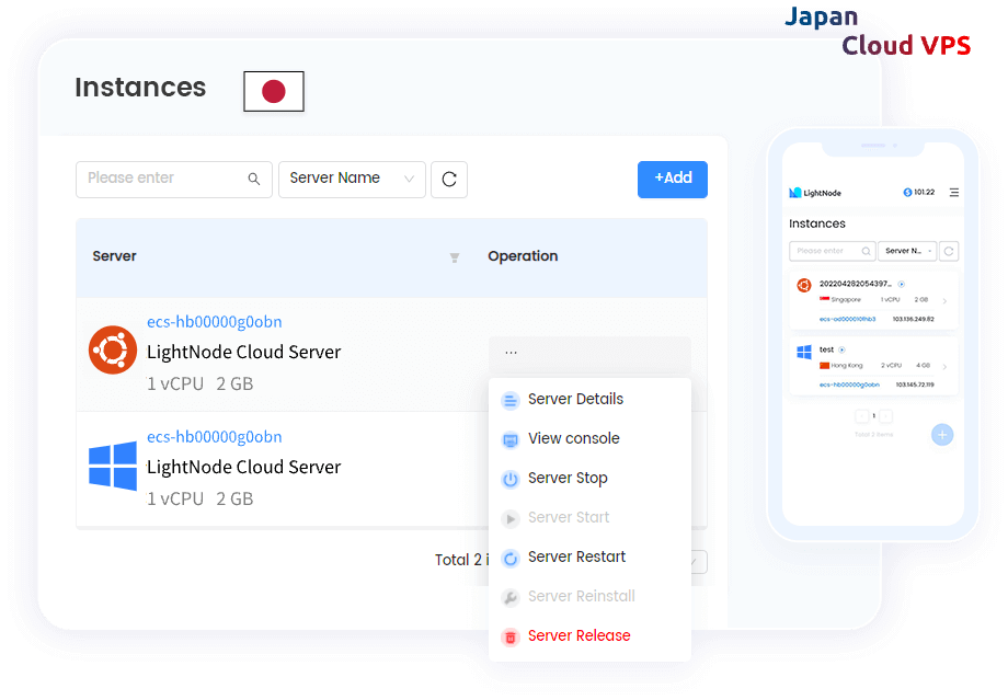 VPS в Токио от LightNode