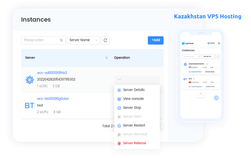 LightNode Kazakhstan VPS Hosting