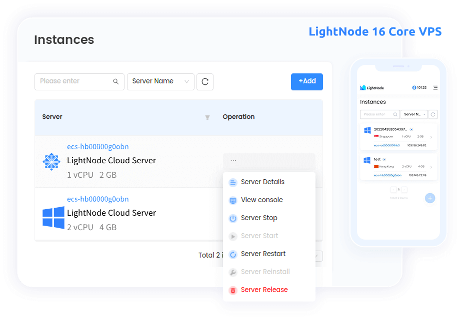 LightNode 16 Core VPS