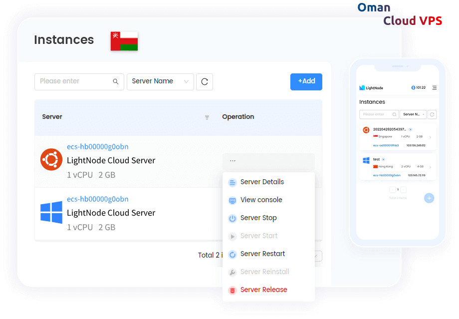 LightNode VPS Oman