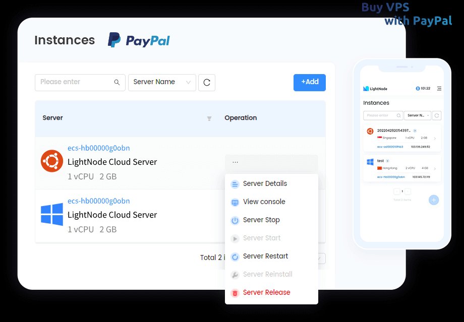 Buy VPS with PayPal