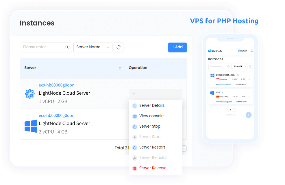 PHP 主机的VPS