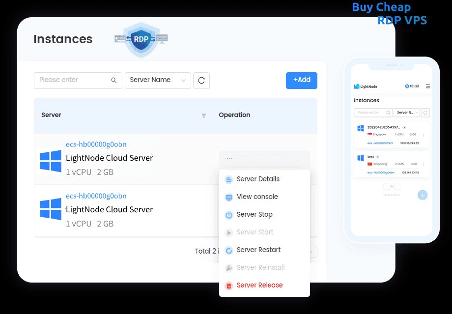 LightNode Windows RDP VPS Plan