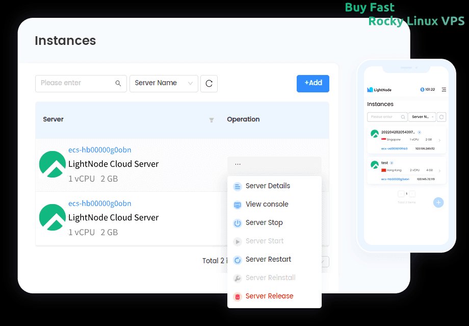 LightNode Rocky Linux VPS