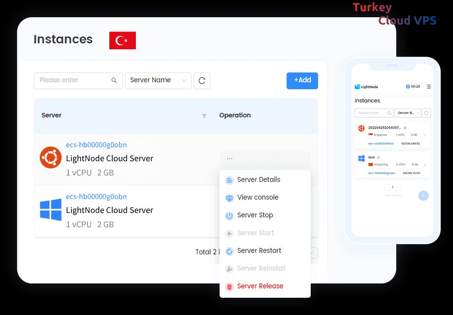 LightNode Turkey VPS