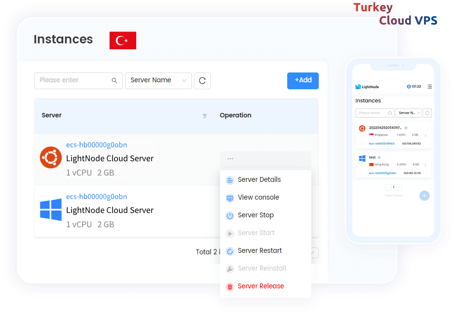 LightNode Turkey VPS