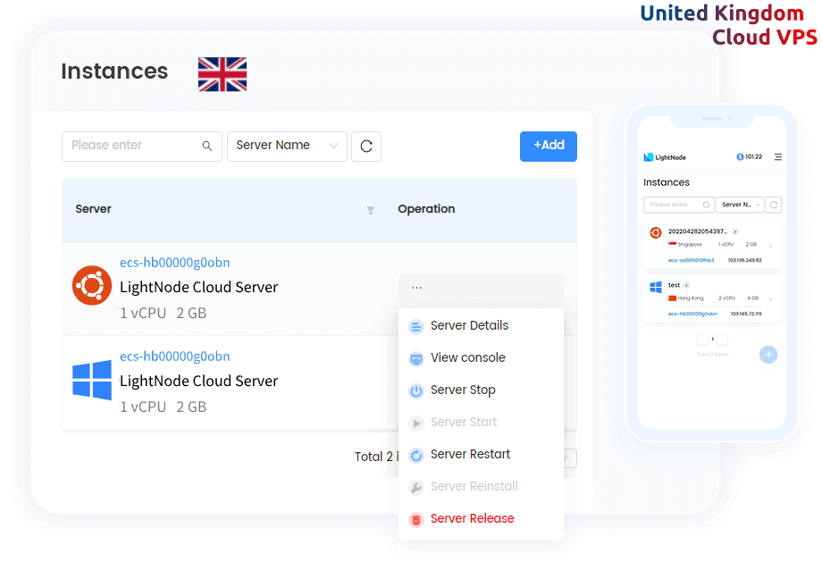 LightNode UK VPS